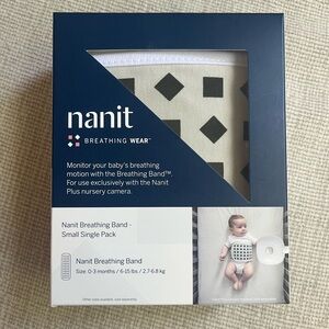 Nanit breathing band small 0-3 months pebble brand new